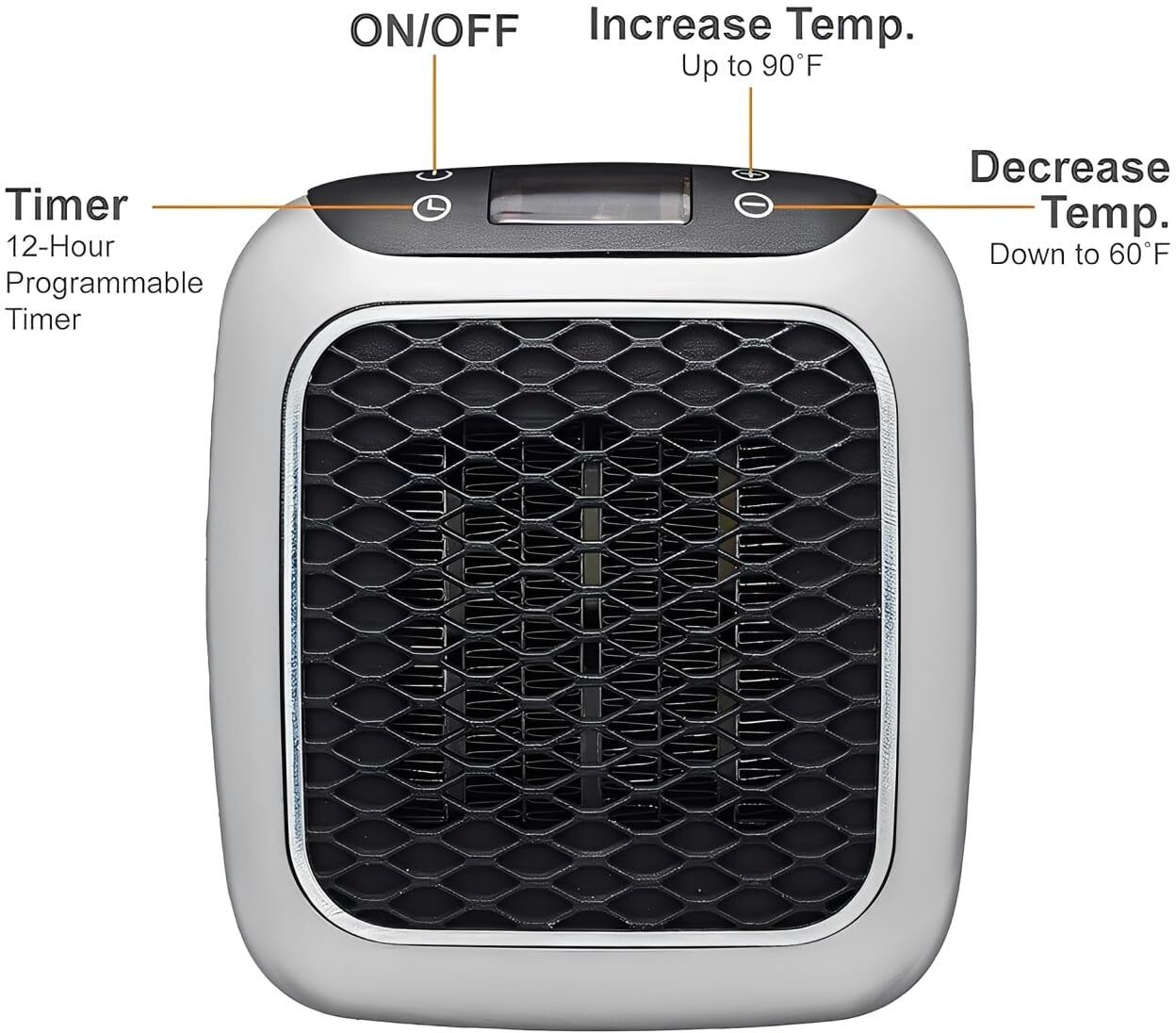 sedoka Handy Heater with Overheat Protection and Adjustable Thermostat and Timer 840 Fan Room Heater-picture-31
