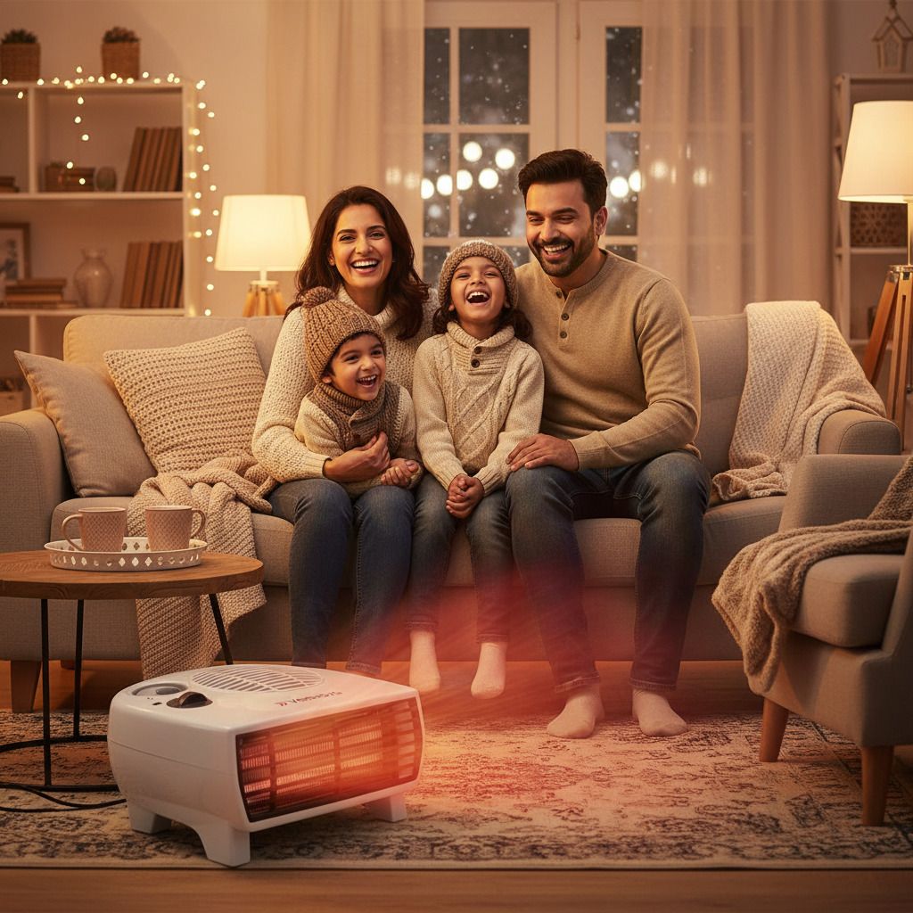 Energy Efficient Fan Heater | Compact Room Warmer with Eco Mode Fan Room Heater-image-27