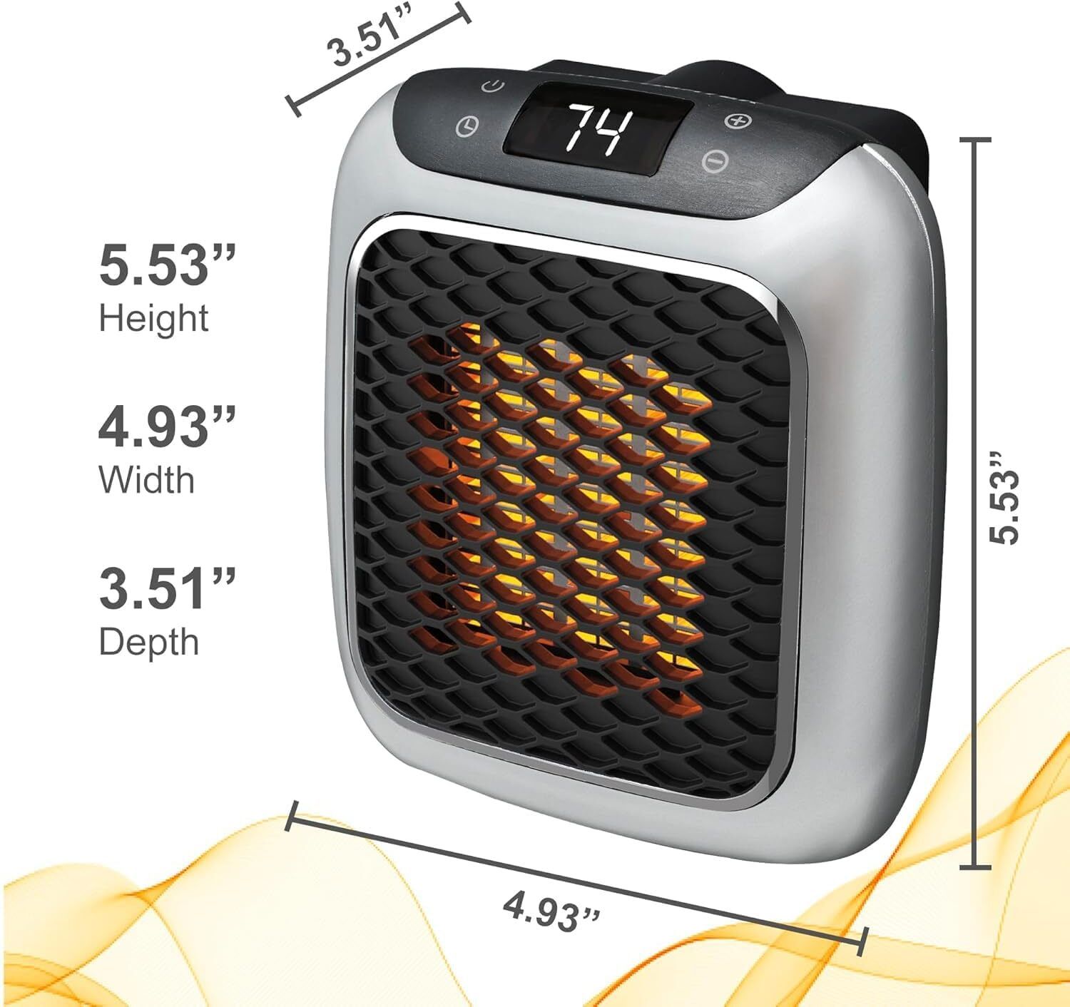 sedoka Handy Heater with Overheat Protection and Adjustable Thermostat and Timer 802 Fan Room Heater-picture-10