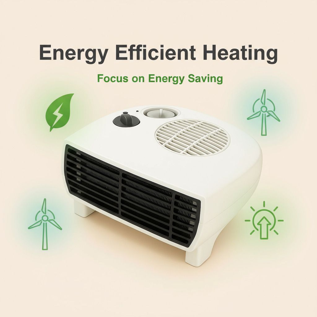 Compact Fan Heater 2000W | Durable Plastic Body Blower for Winter Essentials Fan Room Heater-image-8