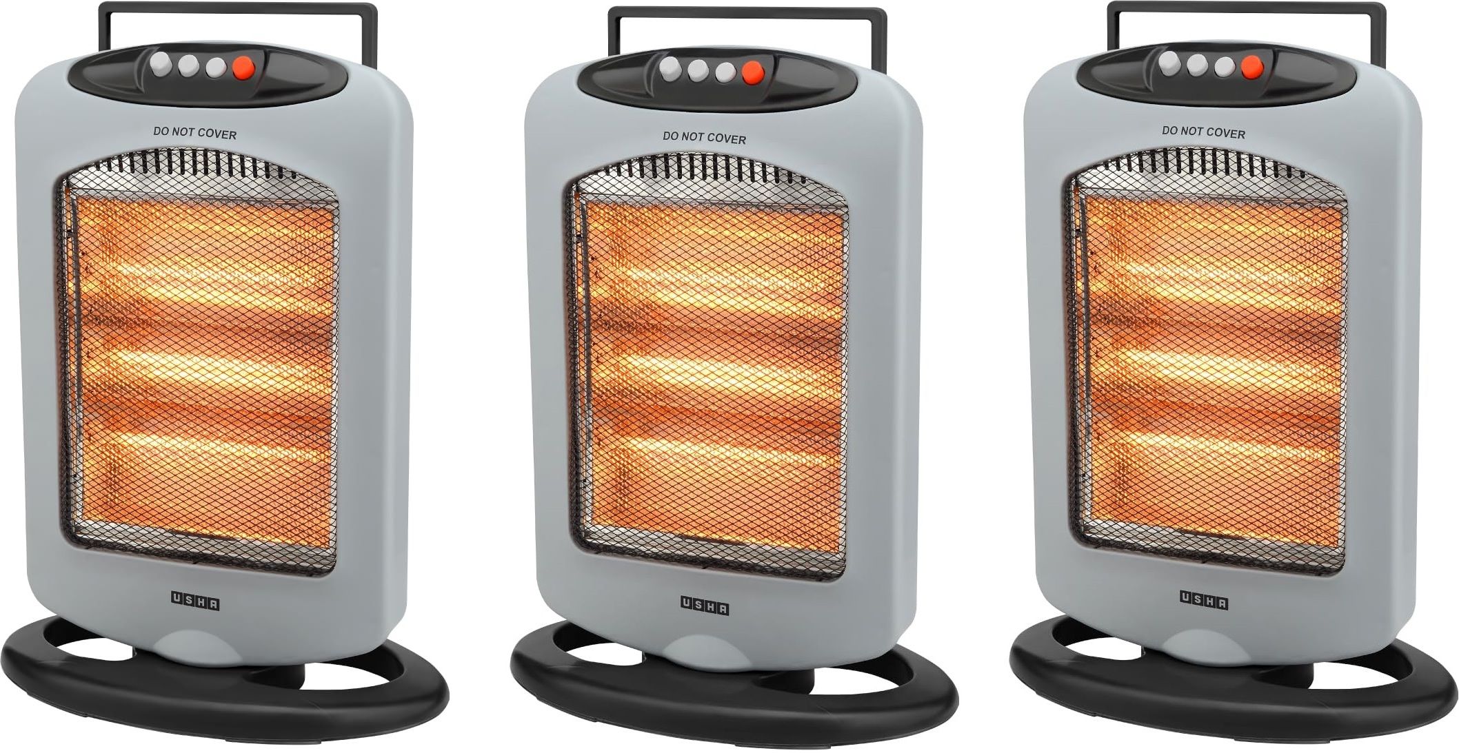 HH 4003 -1200 Watt 3 Rod Halogen Heater, Pack of 3, Grey Halogen Room Heater-image-8