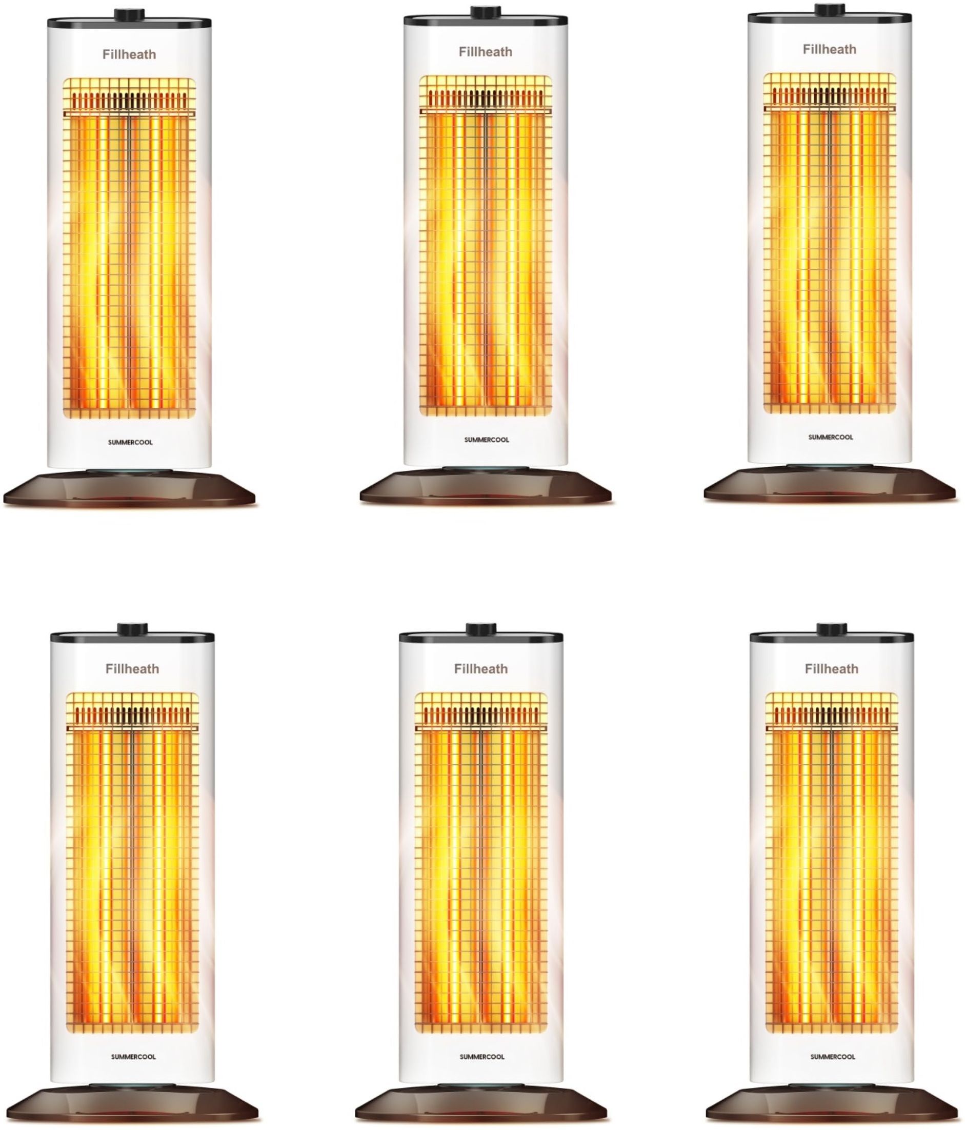 summercool Heat Piller, Pack of 6 Carbon Room Heater-picture-8