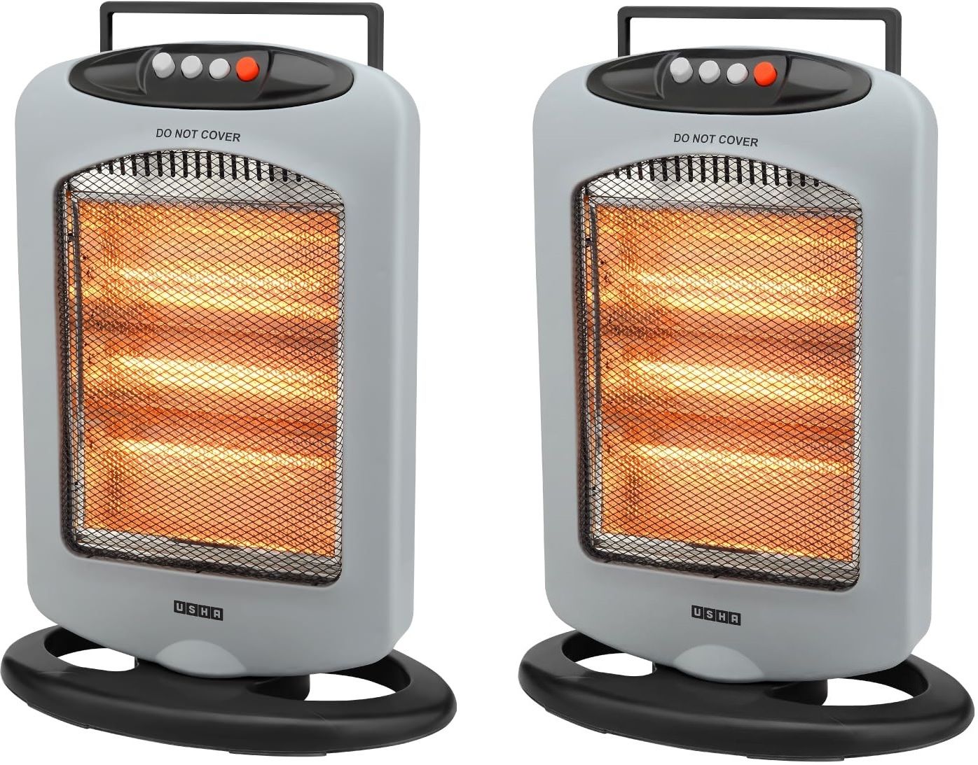 usha HH 4003 -1200 Watt 3 Rod Halogen Heater, Pack of 2, Grey Halogen Room Heater-picture-16