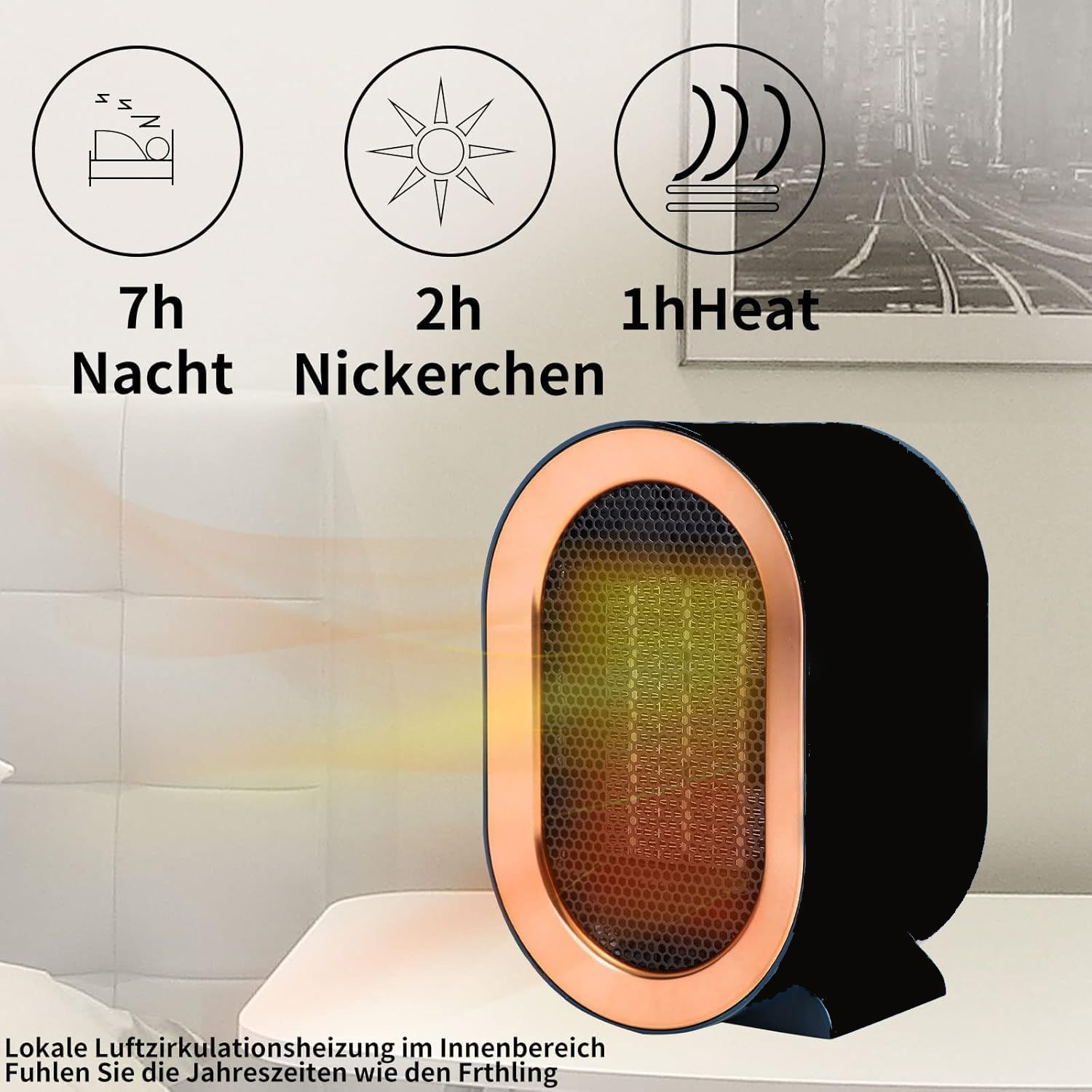 White Electric Heating Fan Heater with Quick and Efficient Heating Fan Room Heater-image-35