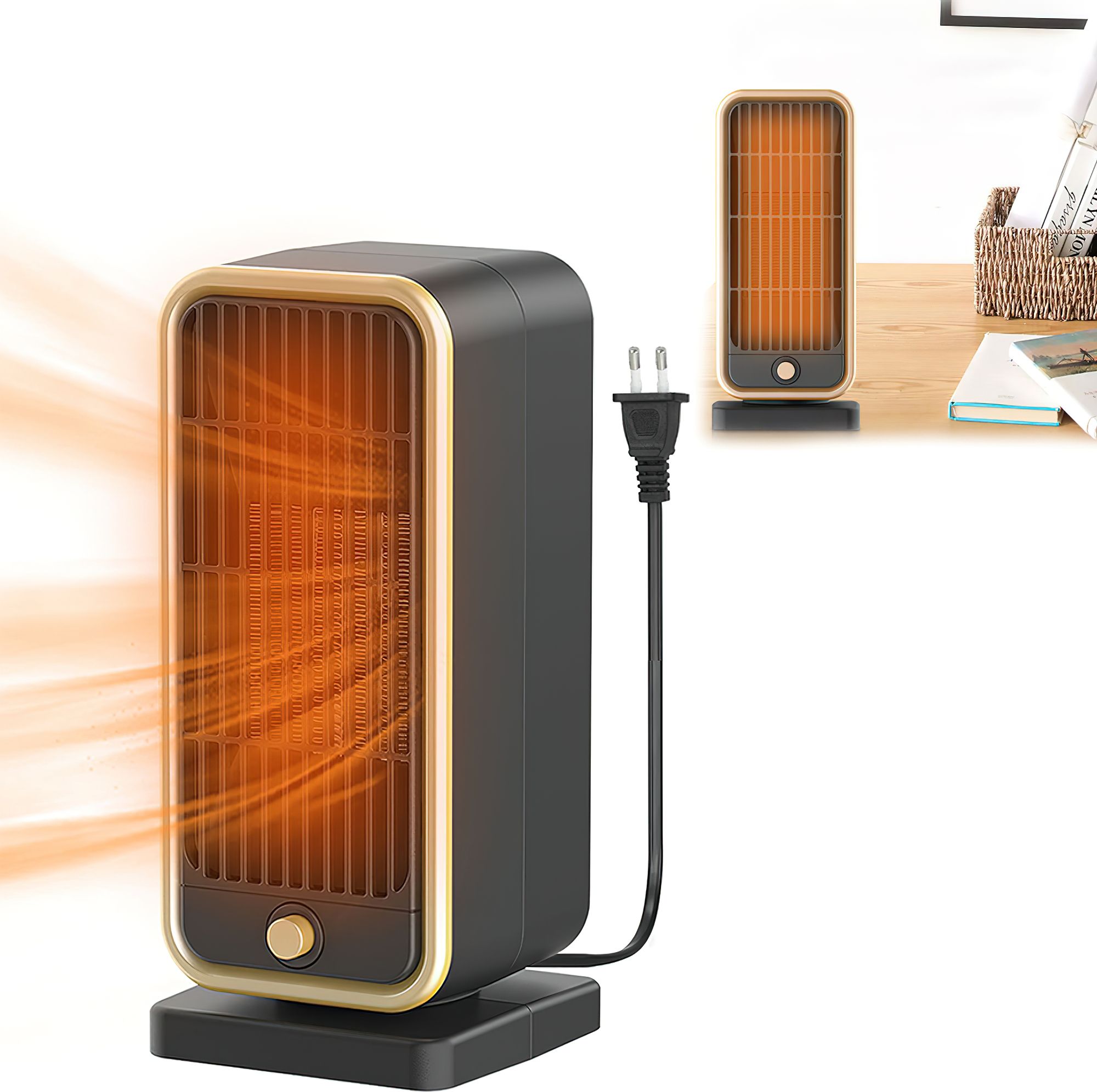 Electric Small Room Fan Heater Warmer for Bedroom PTC Hot Air Blower for Winter Fan Room Heater-image-9