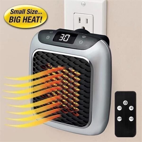 Handy Heater with LED Display-Grey Fan Room Heater-image-11