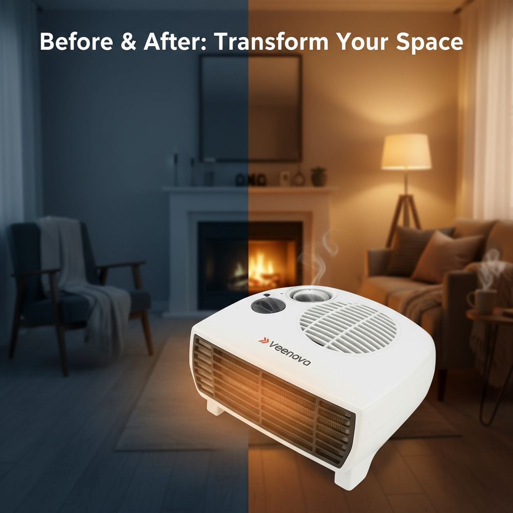 Dual Mode Room Heater 1000W/2000W | Energy Saving Winter Appliance Fan Room Heater-image-16