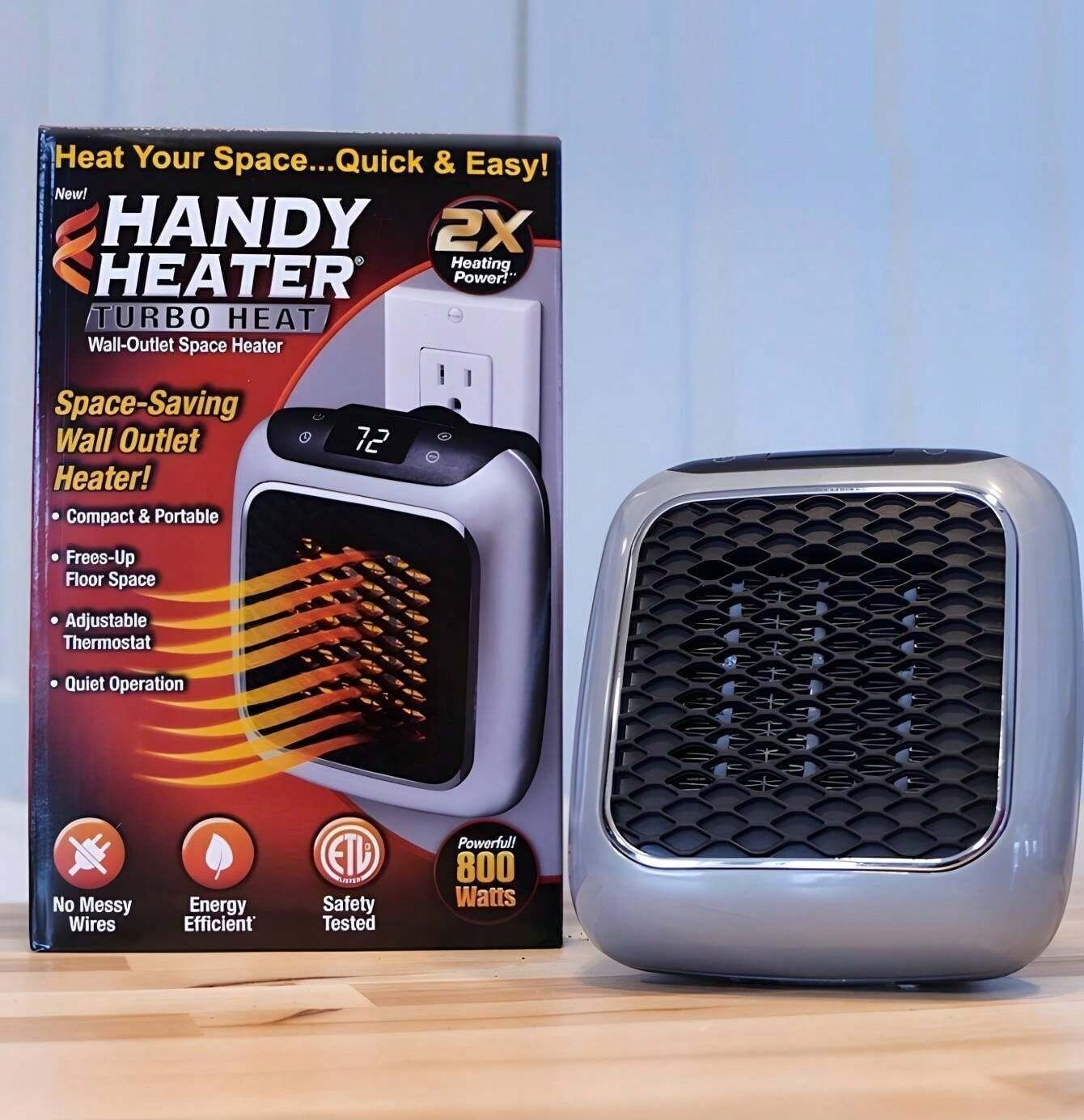 Handy Heater Turbo 800W With LED Display Fan Room Heater-image-30