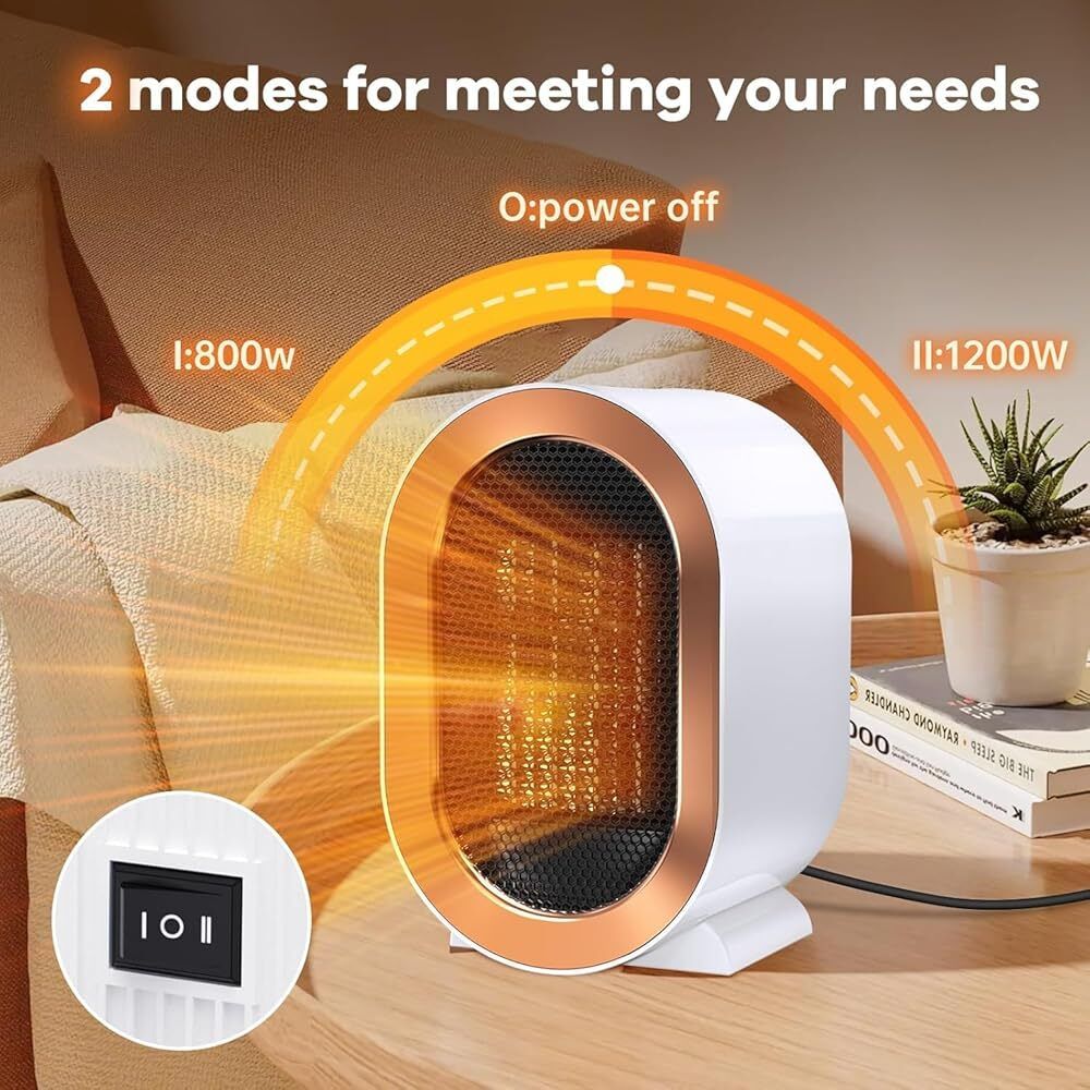 Black Electric Heating Fan Heater with Instant Warm Air for Home Fan Room Heater-image-32