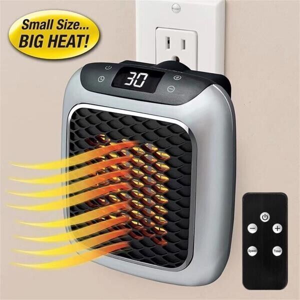 Handy Heater with LED Display-Grey Fan Room Heater-image-10