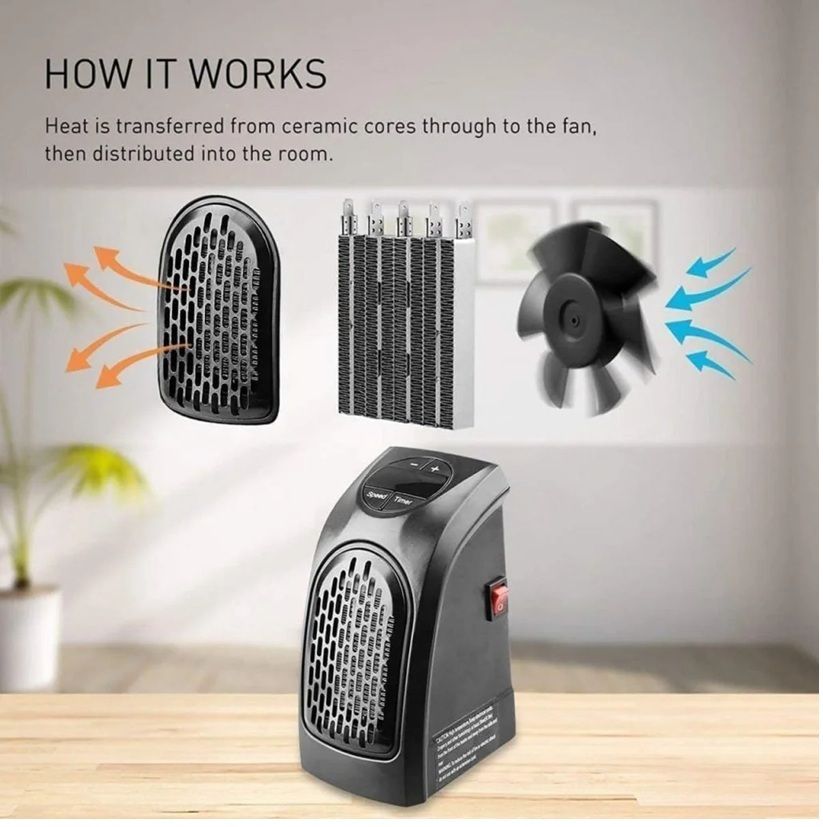 sedoka Handy Heater with Overheat Protection and Adjustable Thermostat and Timer 403 Fan Room Heater-picture-12
