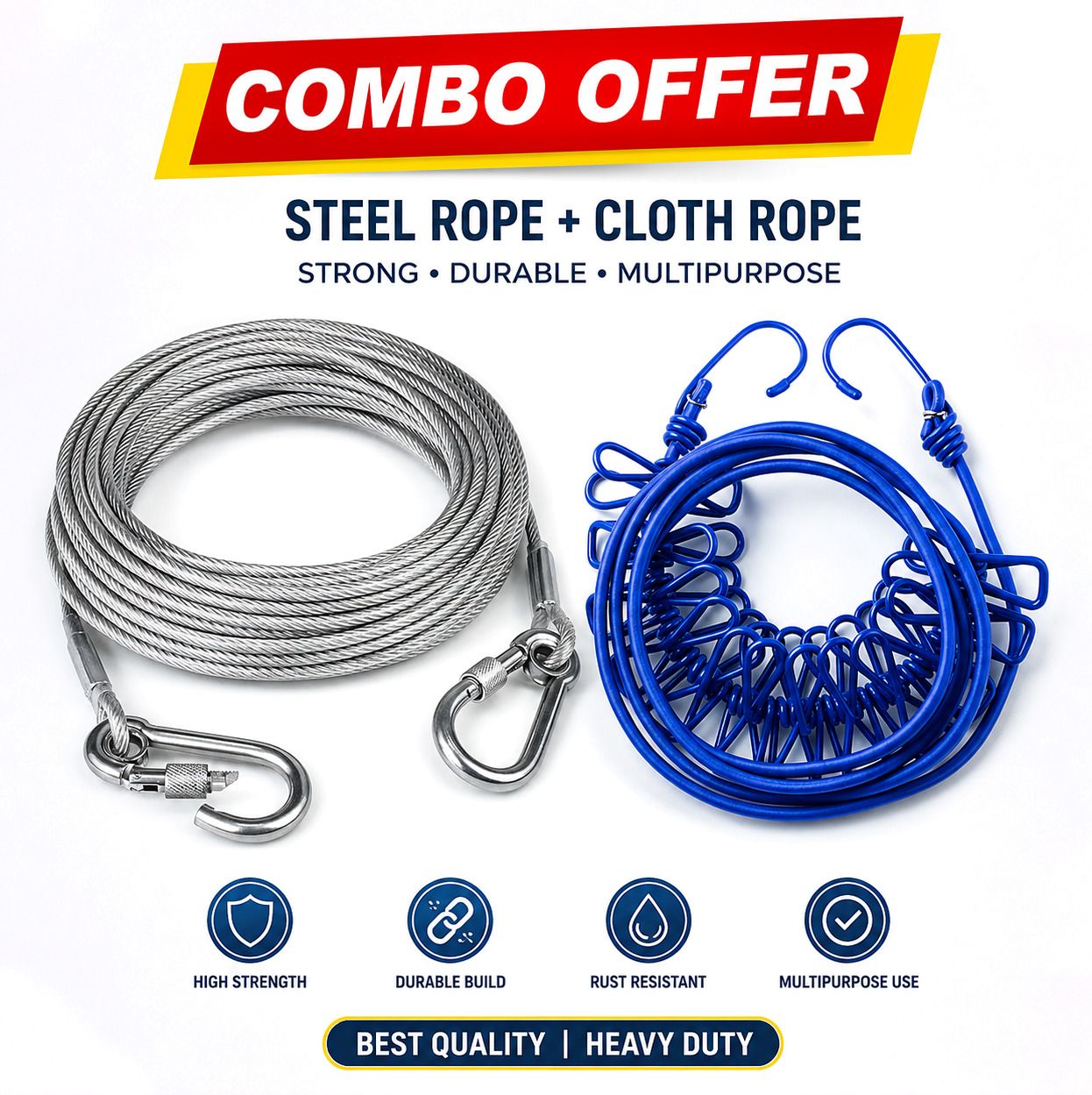 vrtrend Home & Garden Rope Combo SILVER AND BLUE-picture-14