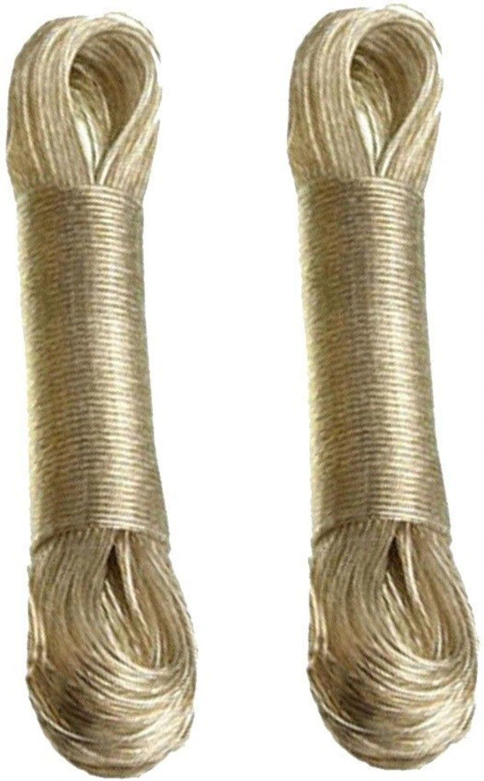 favlabel Anti-Rust PVC Coated Steel Wire Rope 20M 2 Pack with Hooks Beige-picture-30