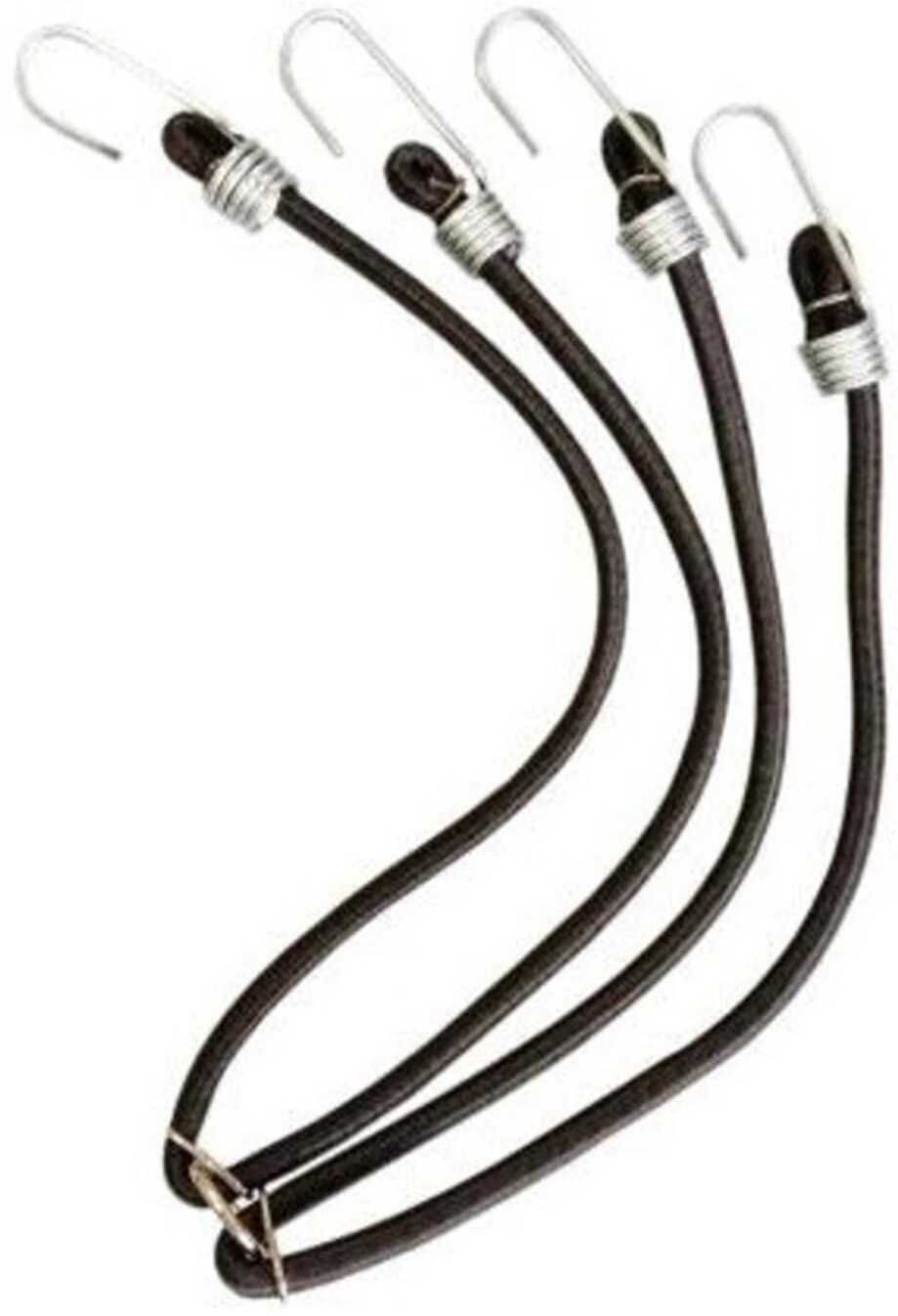 Luggage Double Elastic Bike Scooty Bungee Cord Utility Rope Black-image-6