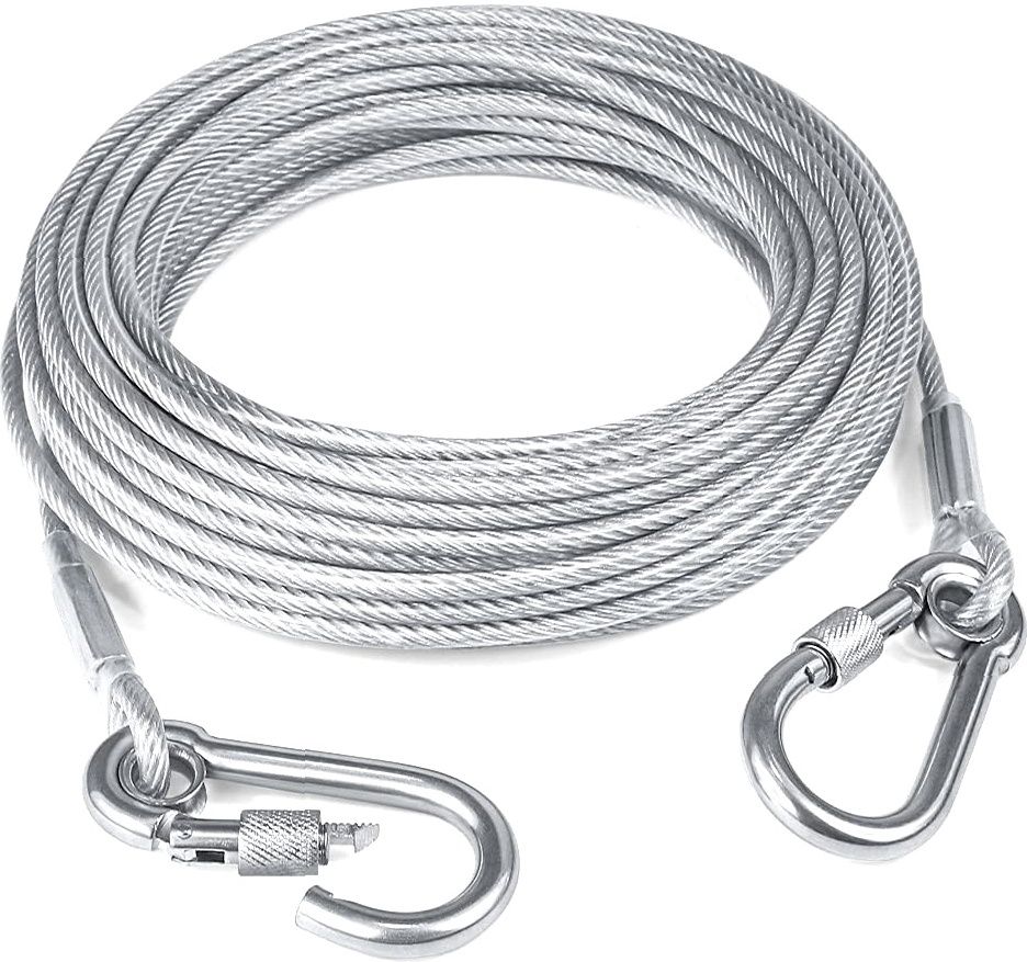 vrtrend Stainless Steel Clothes Drying Rope with Locking Hooks Functional Design Silver-picture-21