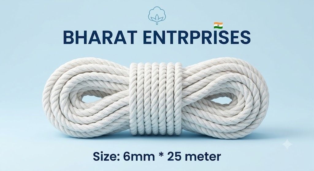 bharatentrprises StrongGrip Cotton Rope White-picture-16