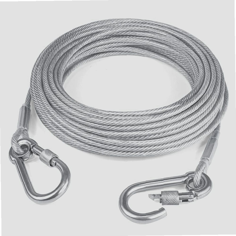 vrtrend Stainless Steel Clothes Drying Rope with Locking Hooks Useful Silver-picture-32