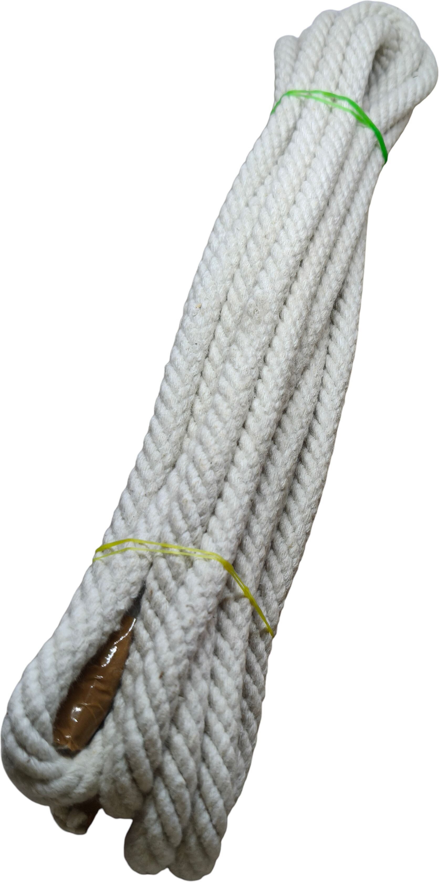Cotton Braided Rope 5 Meter white pack of 1 home garden indoor outdoor White-image-7