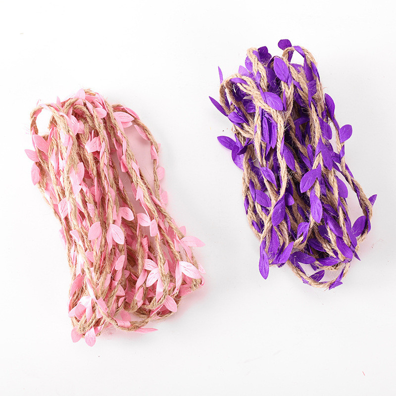 ezliving Leaf Rope Natural Hessian Jute Twine Rope Multicolor image 1