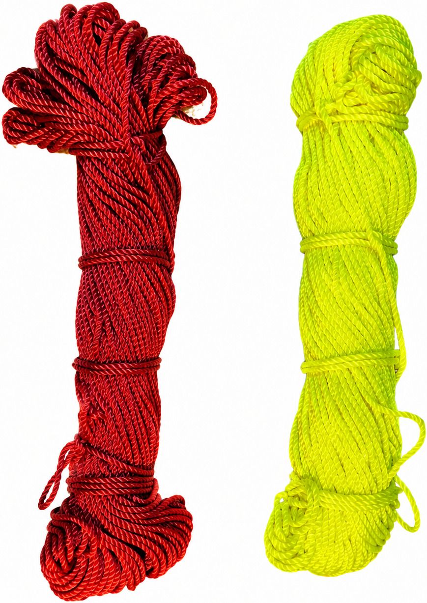 pure nylon rope for drying cloths, tying luggage neon colours approx
