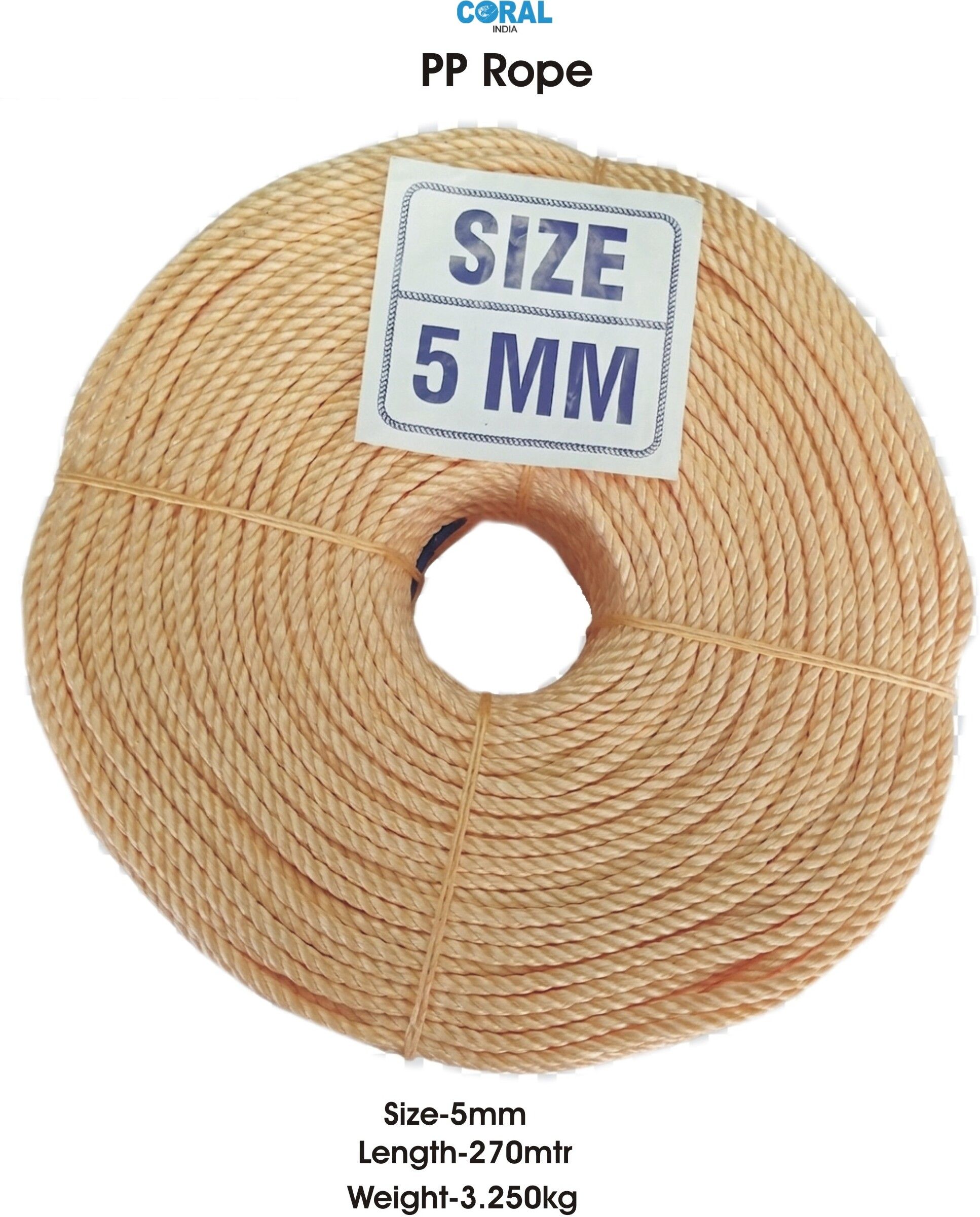 coral india 5mm-3.250kg-270mtr-Rope Yellow-picture-34