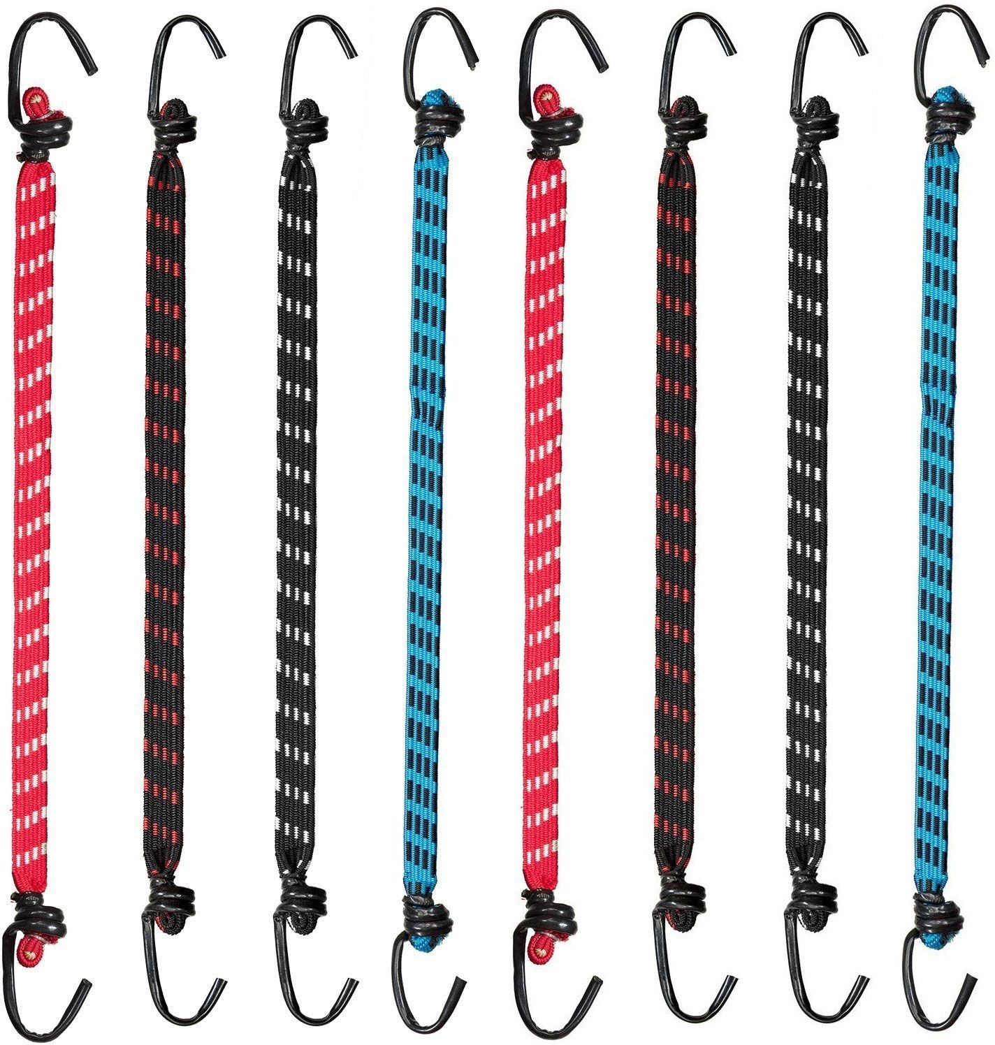 feelblue High Strength Elastic Rope For Hanging Clothes, Carrying Luggage etc Pack of 6pc Multicolor-picture-18
