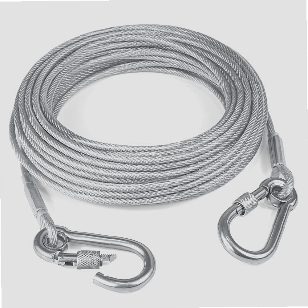 vrtrend Stainless Steel Clothes Drying Rope with Locking Hooks Essential Silver-picture-6