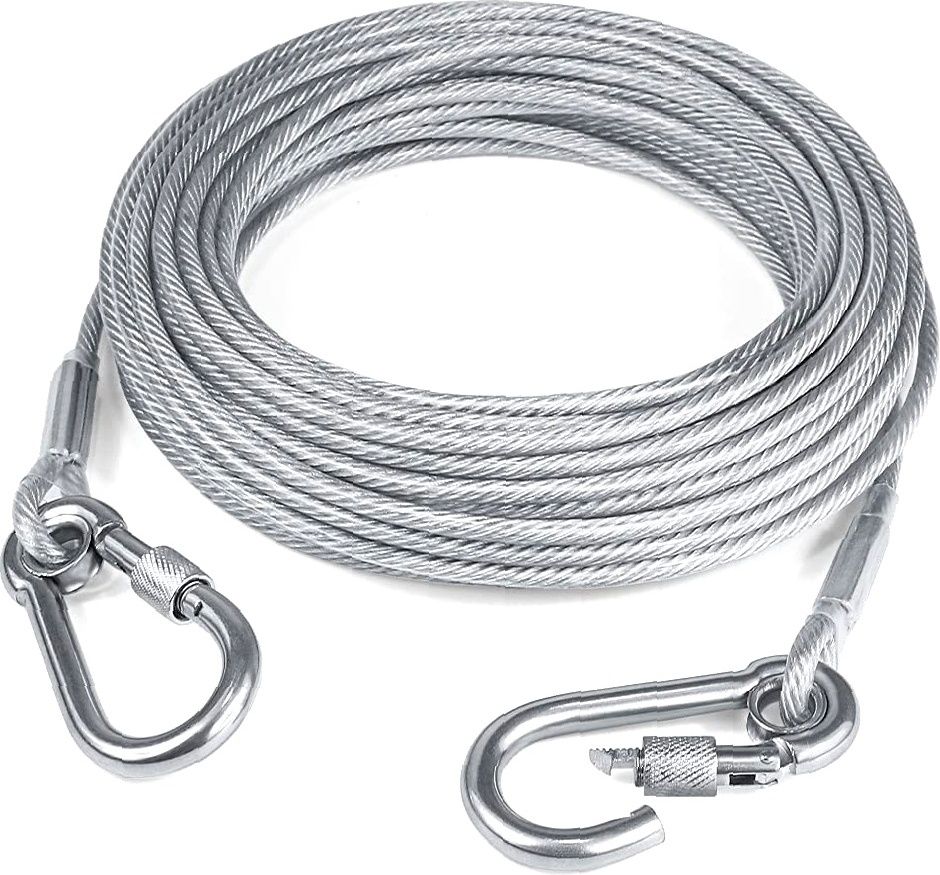 vrtrend Stainless Steel Clothes Drying Rope with Locking Hooks Daily Utility Silver-picture-31