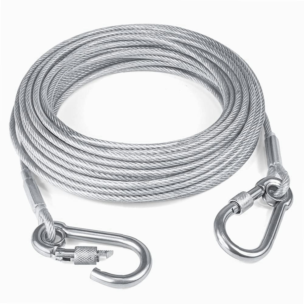 vrtrend Stainless Steel Clothes Drying Rope with Locking Hooks Efficient Design Silver-picture-33