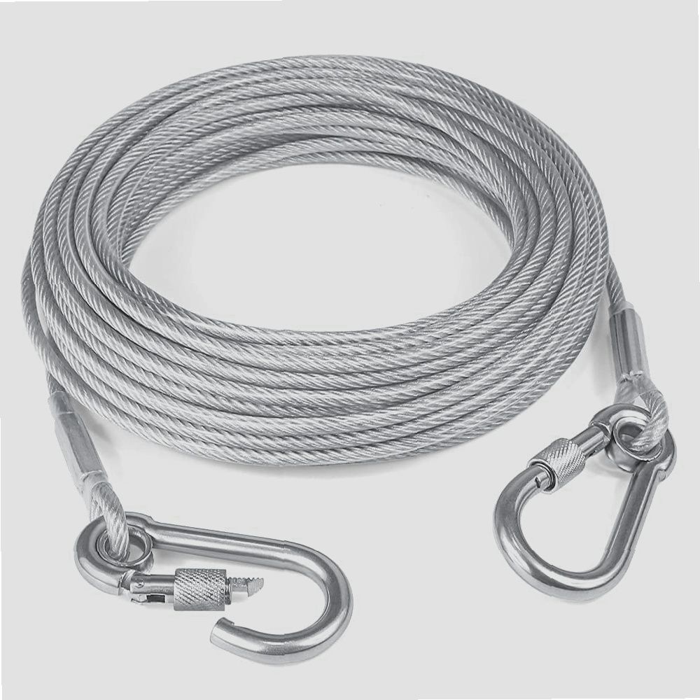 vrtrend Stainless Steel Clothes Drying Rope with Locking Hooks Reusable Silver-picture-11