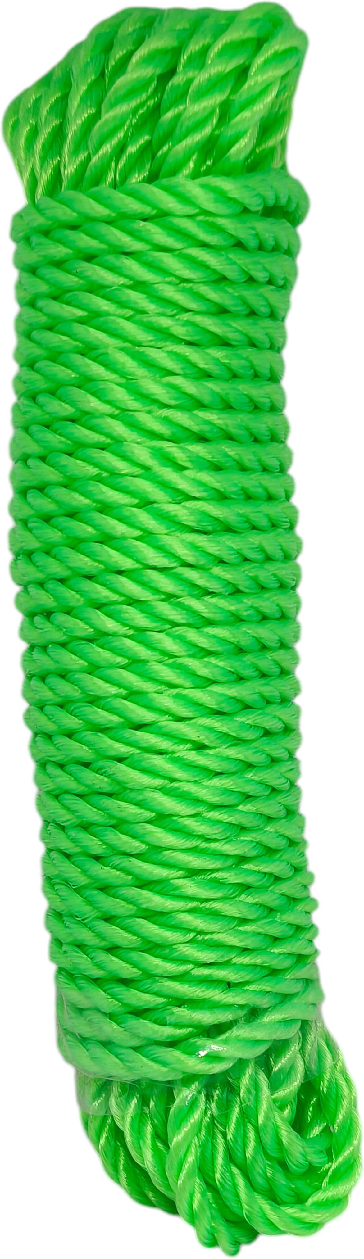 thiruthani agencies Multipurpose Twisted Nylon Rope 5 mm 20 Meter pack of 1 home laundry garden Green-picture-40