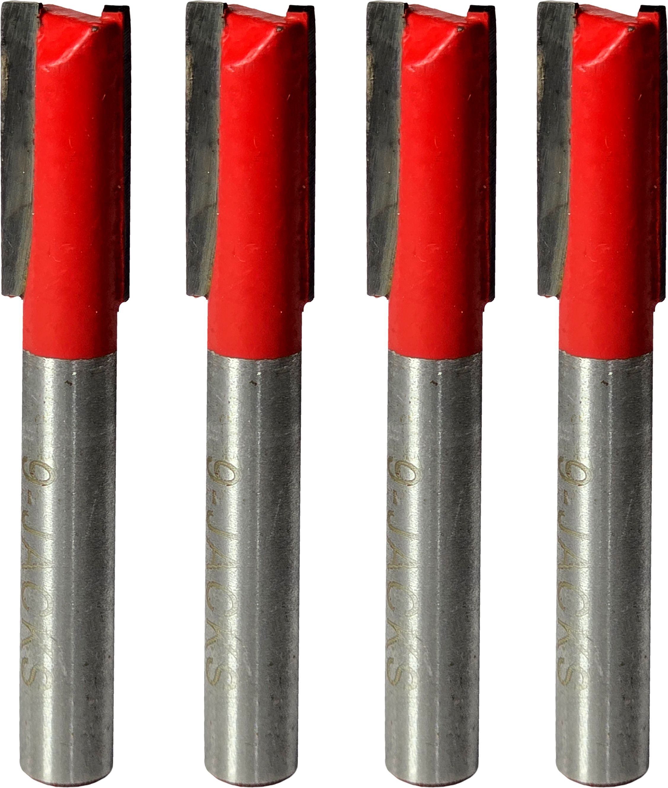 digital craft 4PC Premium 6.35mm Shank Router Bit Kit, 6mm Dia Tungsten Carbide Router Bit for Edge Trimming, Wood Grooving, Furniture Finishing Rotary Bit Set-picture-37
