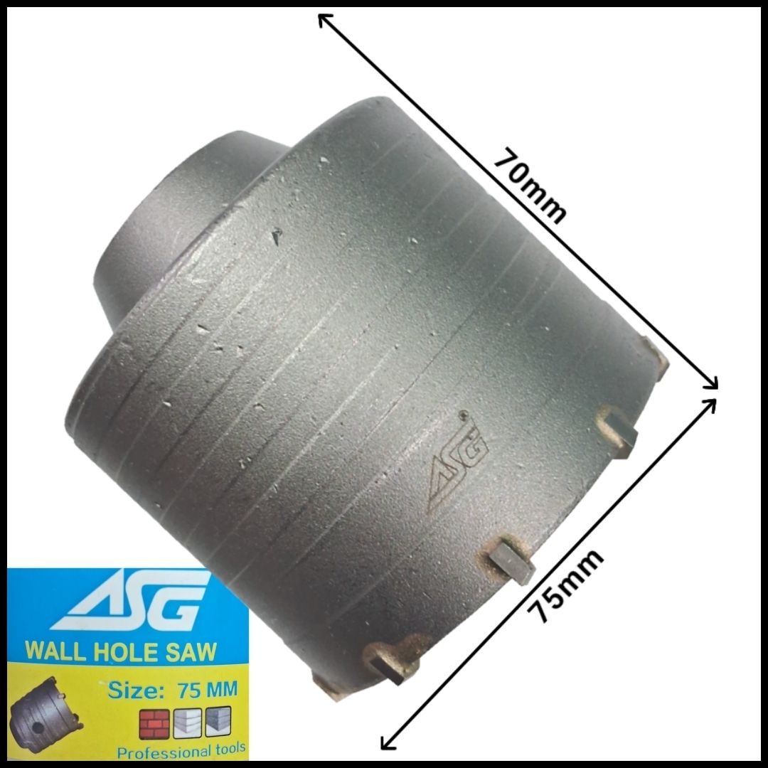 75mm; Concrete Hole Saw Rotary Hammer Drill Bit 75mm; ASG; Concrete Hole Saw Rotary Hammer Drill Bit Rotary Bit Set-image-49
