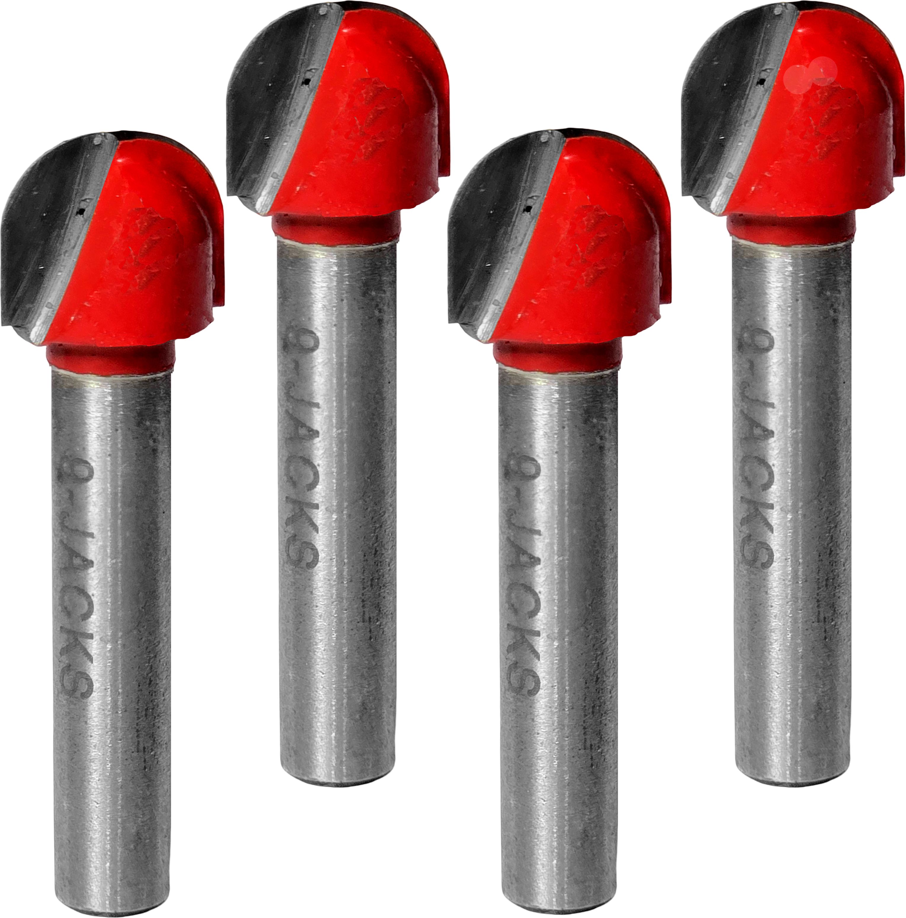 digital craft 4PC Premium 6.35mm Shank Router Bit Kit, 13mm Dia Tungsten Carbide Router Bit for Edge Trimming, Wood Grooving, Furniture Finishing, MDF, Hardwood Rotary Bit Set-picture-36