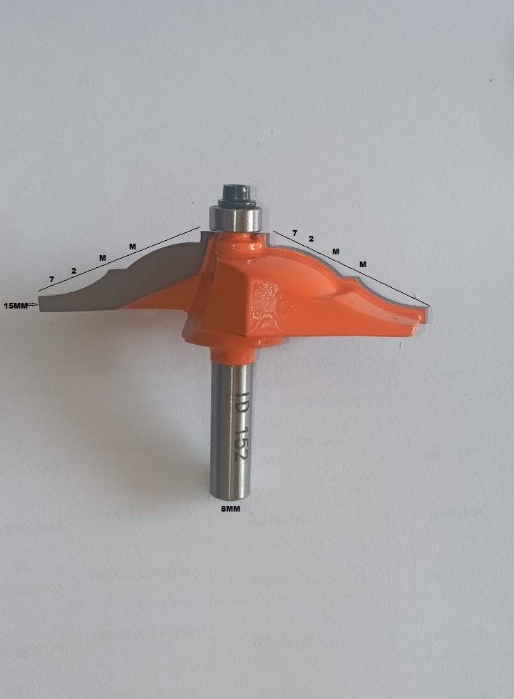 CORNER ROUTER BIT 152 SHANK 8MM X 72MM X 15MM Rotary Bit Set-image-23