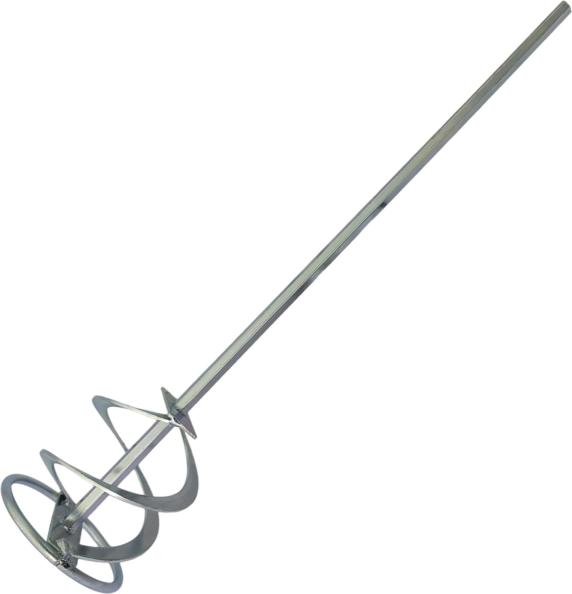 1pc 23"x 4" Mini Paint Mixer Rod 10mm shaft dia (Only Silver Rod) Rotary Bit Set-image-35
