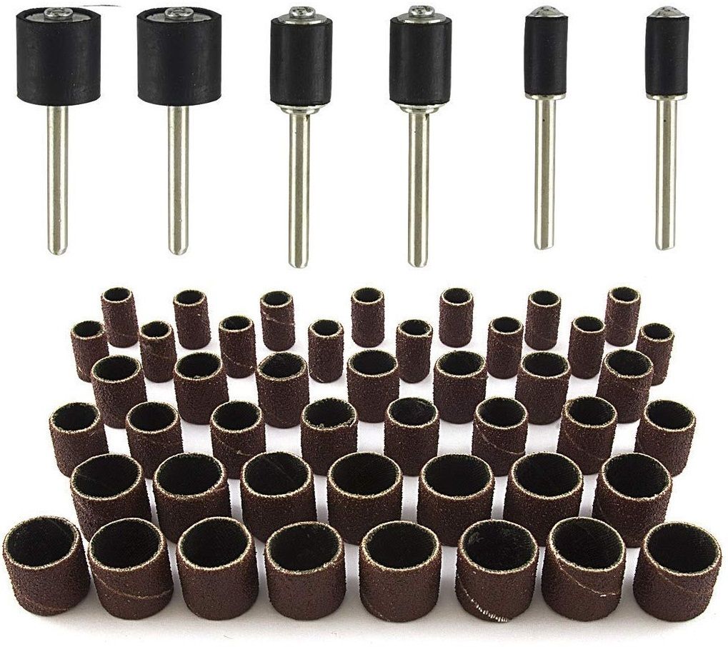 reioent PREMIUM QUALITY 51pc Drum Sanding Kit Rubber Drum Mandrels - 1/2, 3/8 and 1/4 inch 51pc Drum Rotary Bit Set-picture-26