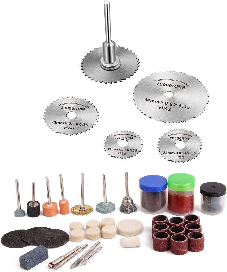 inditrust HSS Circular Saw Blade Discs With Rotary Tool for Metal Cutter Set -105 Pieces Accessory Power Tool, Wood Cutter, Metal Cutting Discs 5 PCS HSS Circular Saw Rotary Tool-picture-7