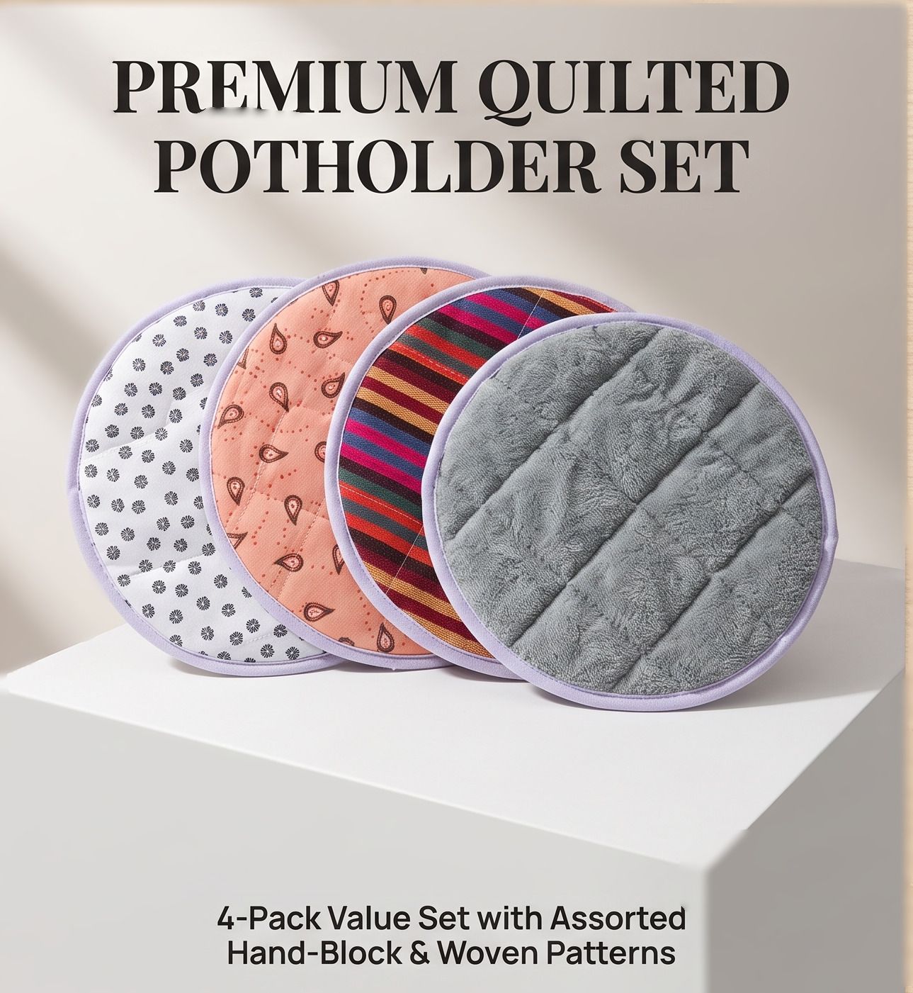 shoaib krafts Roti Cover Geometric Print Roti Round Flap Cover-picture-44