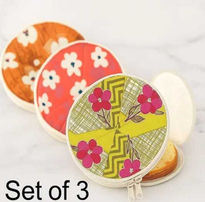 aleurofab chapati cover 54 Printed Roti Round Flap Cover-picture-26