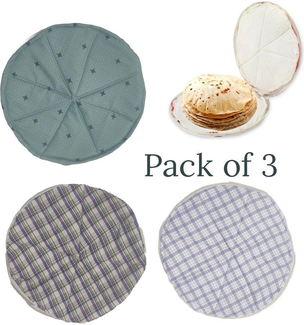tonii Checkered Roti Round Disk Cover-picture-11