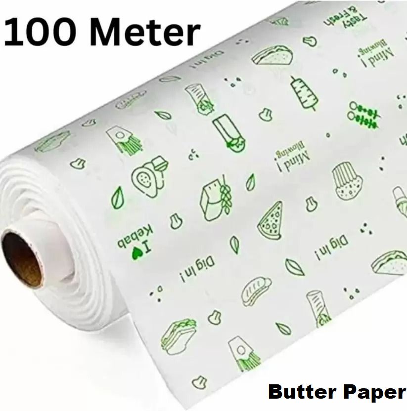 huemic FOOD WRAPPING PAPER ROLL/ROTI WRAP A Printed Roti Round Flap Cover-picture-35