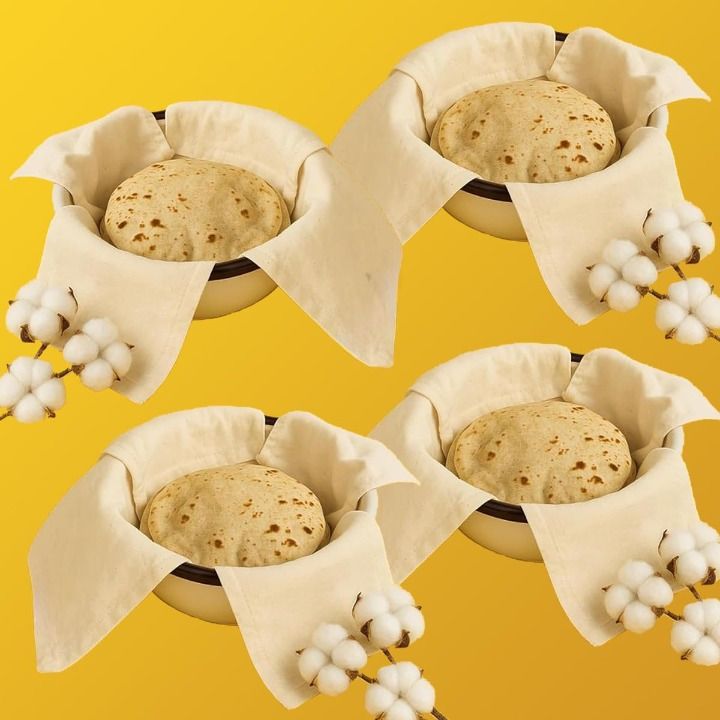 sunesh creation Roti Clothes Wrap with Flaps Solid Roti Square Flap Cover-picture-6