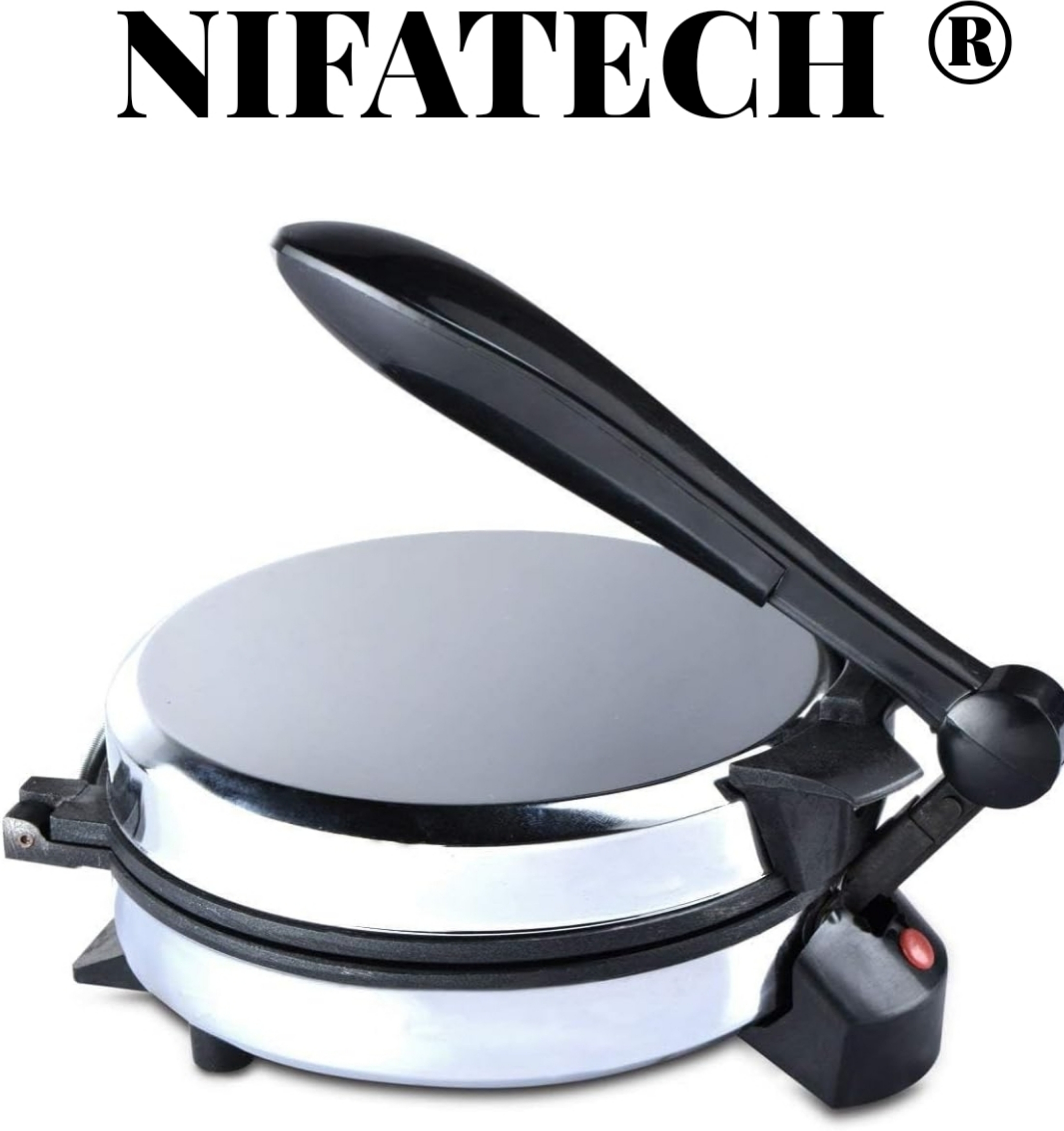 nifa tech ® Electric Automatic Roti Maker Machine with 1100 Watts Roti/Chapati/Parathas WA Roti and Khakra Maker image 1