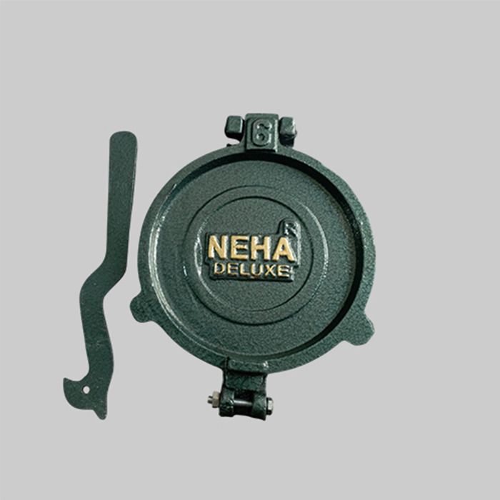 neha Manual Roti Puri Maker with SS Plate & Iron Cast Heavy Body Roti and Khakra Maker-picture-38