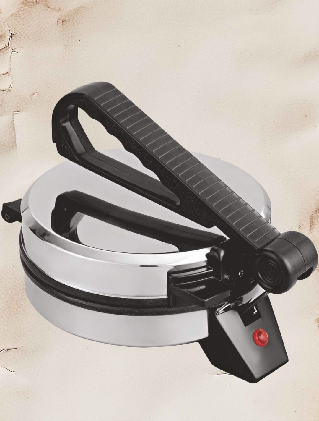mg gold Non-Stick 8.5inch Plates and Durable Handle, Auto Temperature Control RT-A7 Roti and Khakra Maker image 1