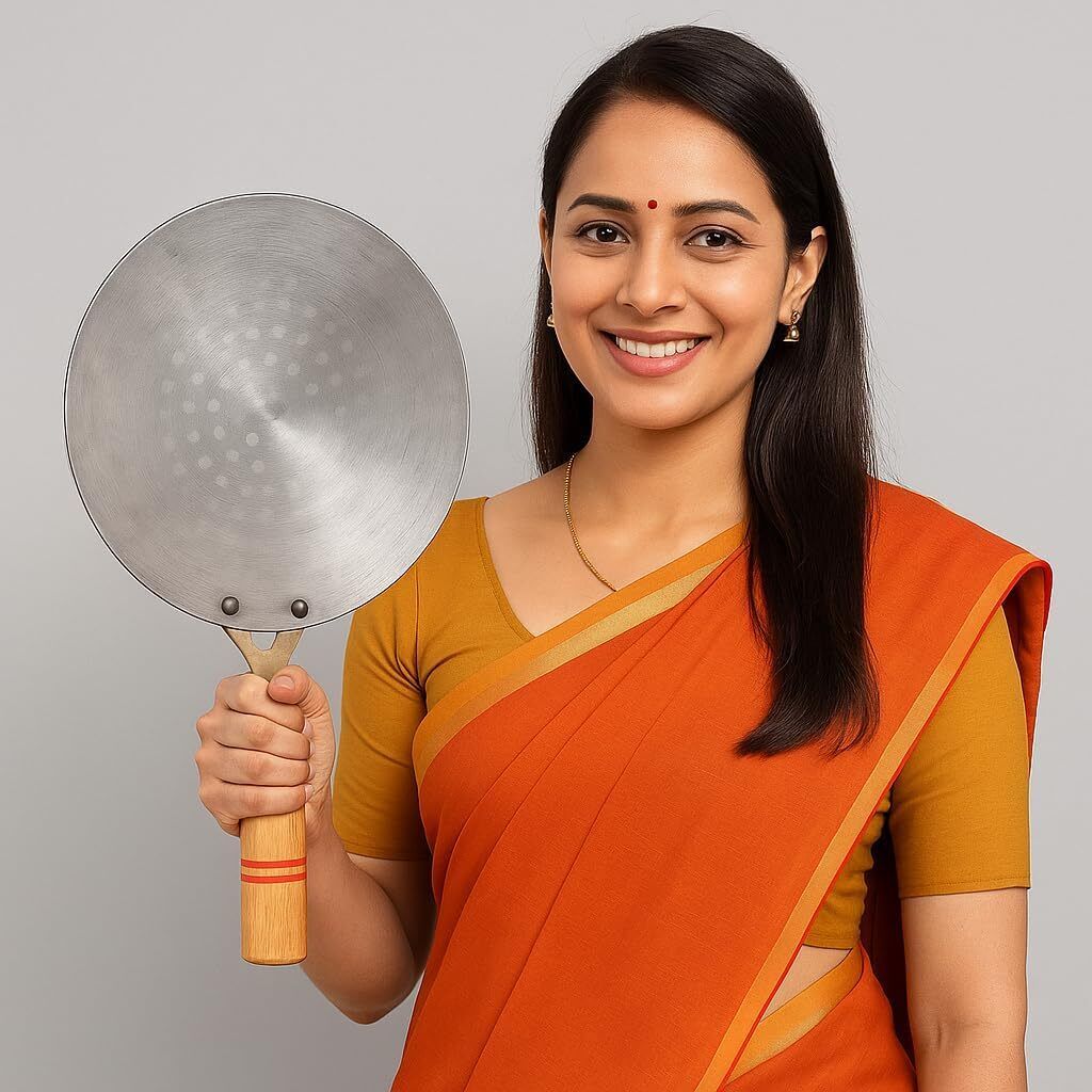 Pure Iron Tawa Heavy Base Roti and Khakra Maker