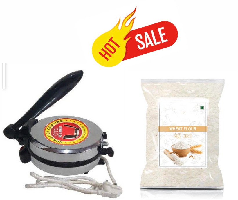 otc Free Wheat Flour With Non Stick Electric 1Year Warranty ZD6 Roti and Khakra Maker image 1