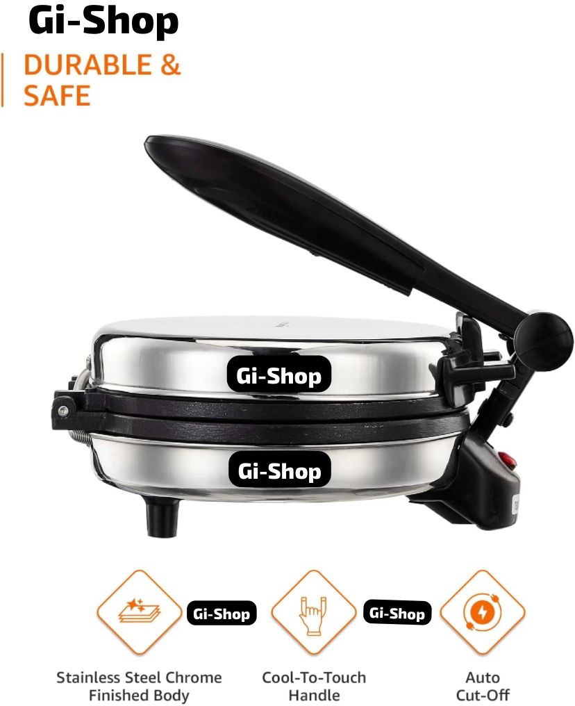 gi-shop Non Stick roti Maker with 1 year warranty Roti and Khakra Maker image 1