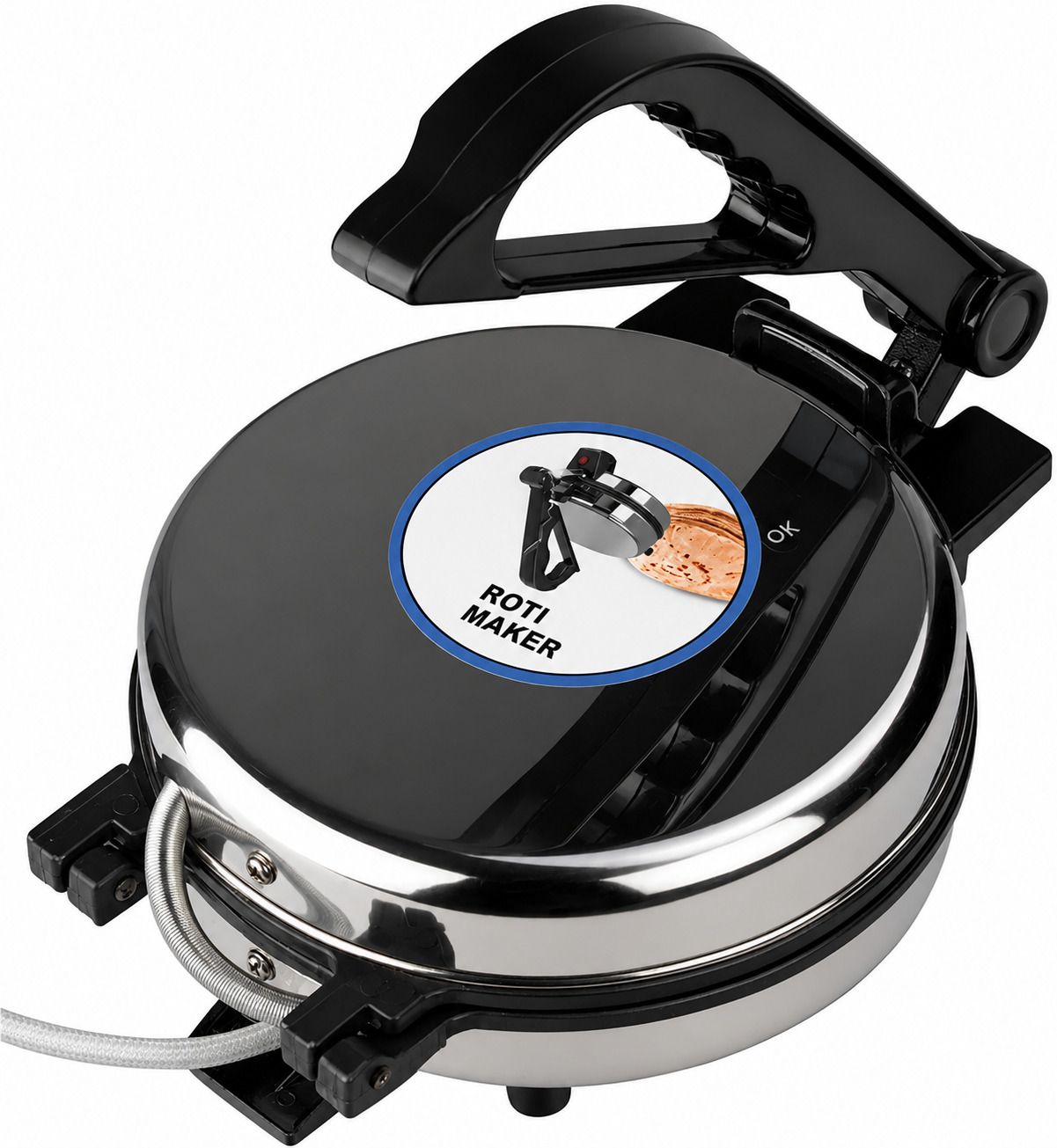Chapati/Roti Stainless steel body 800 Watts Power saver MODEL QAI Roti and Khakra Maker-image-42